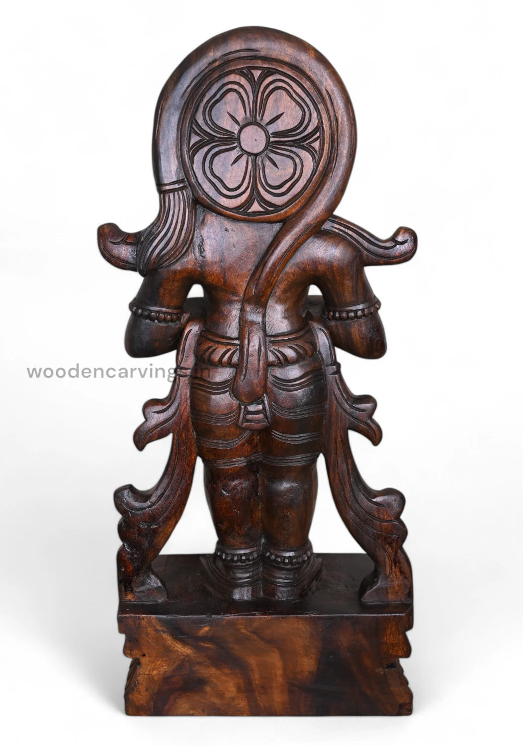 Standing Hanuman Namasthe Wooden Sculpture WC3863 (5)