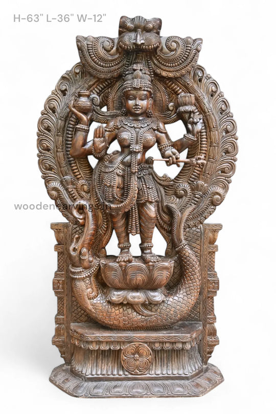 Standing Annalakshmi on Bagasura Sculpture WC4137 (1)