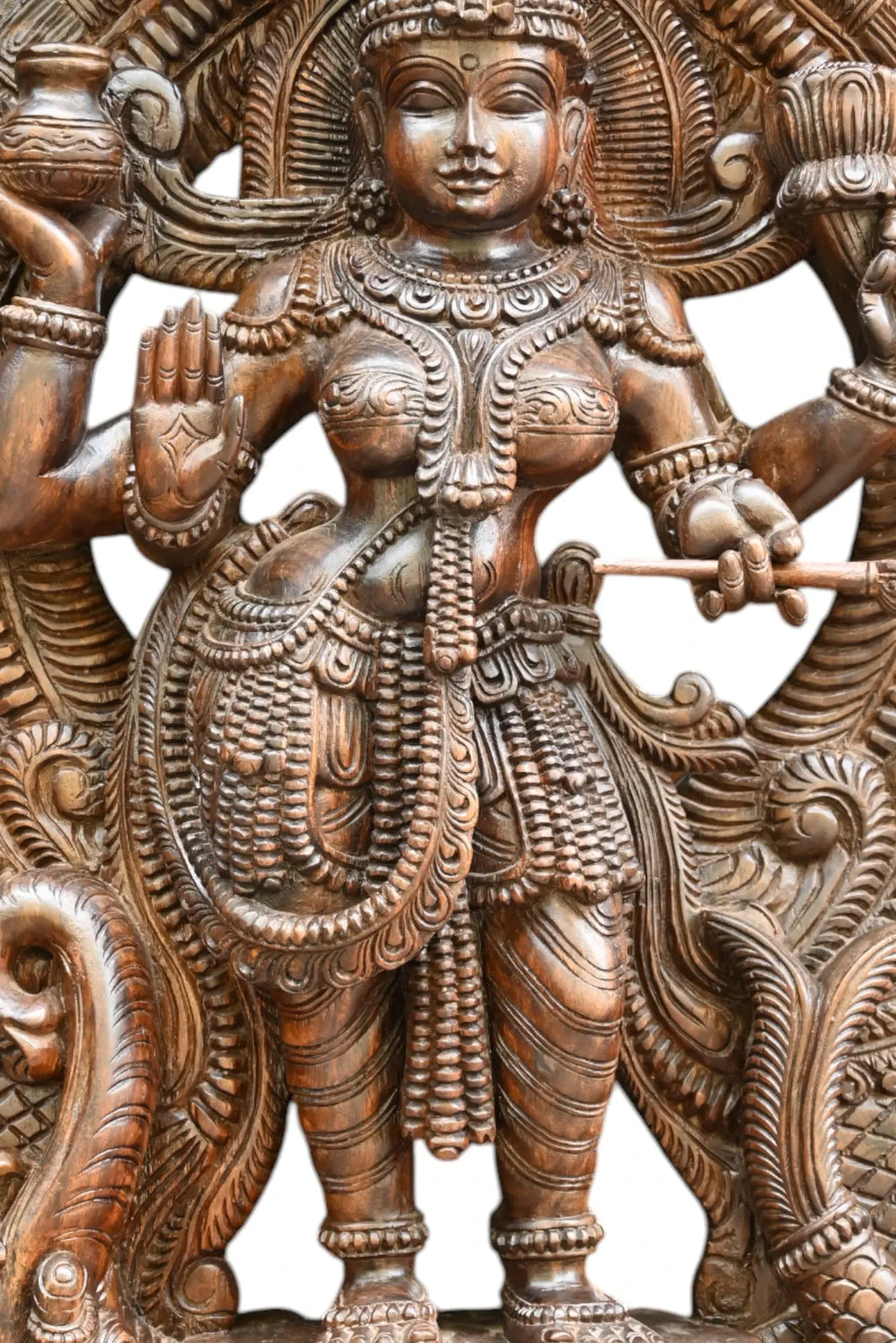 Standing Annalakshmi on Bagasura Sculpture WC4137 (2)