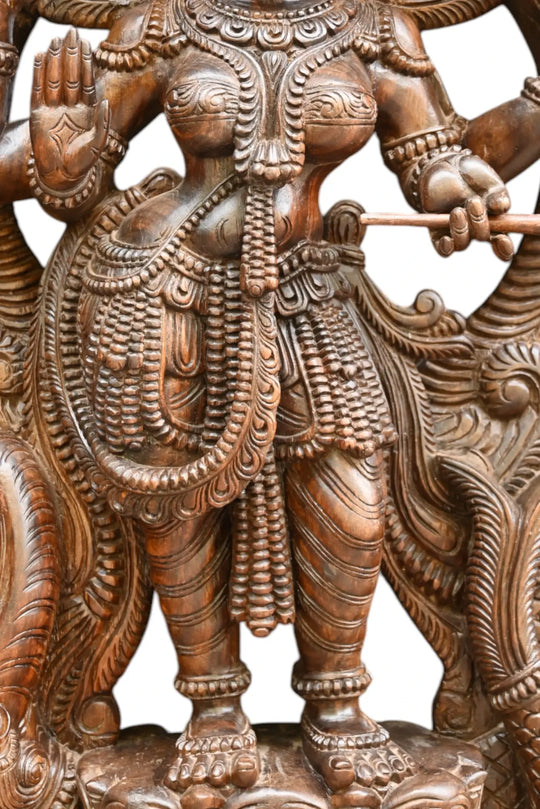 Standing Annalakshmi on Bagasura Sculpture WC4137 (3)