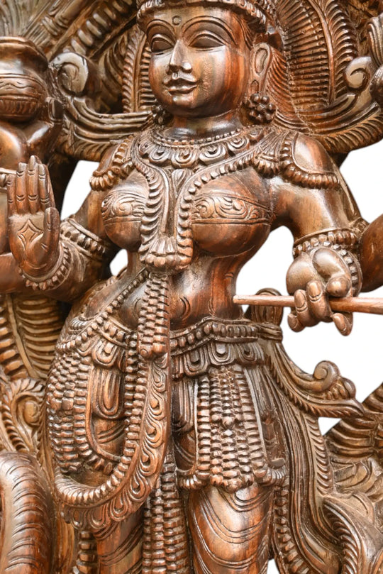 Standing Annalakshmi on Bagasura Sculpture WC4137 (7)