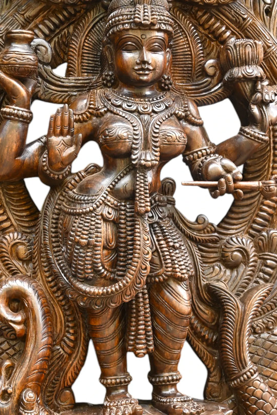 Standing Annalakshmi on Bagasura Sculpture WC4137 (8)