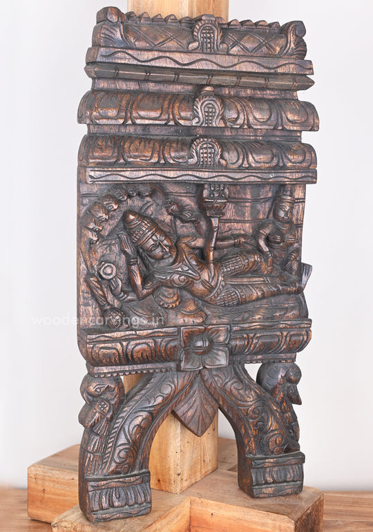 Reclining Ranganathar On Adisesha With His Consort Goddess Lakshmi Kavadi 24"