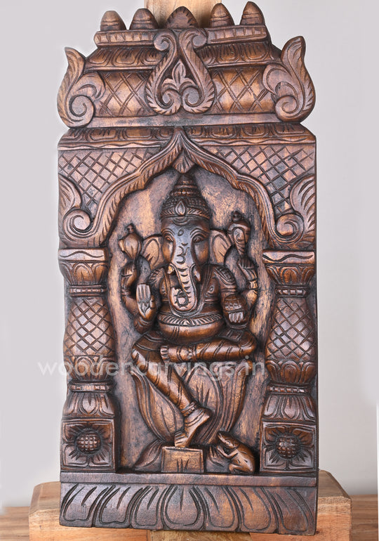 Traditional Ganesha Decorative Gopuram & Pillar Design Kavadi Wall Mount 24"