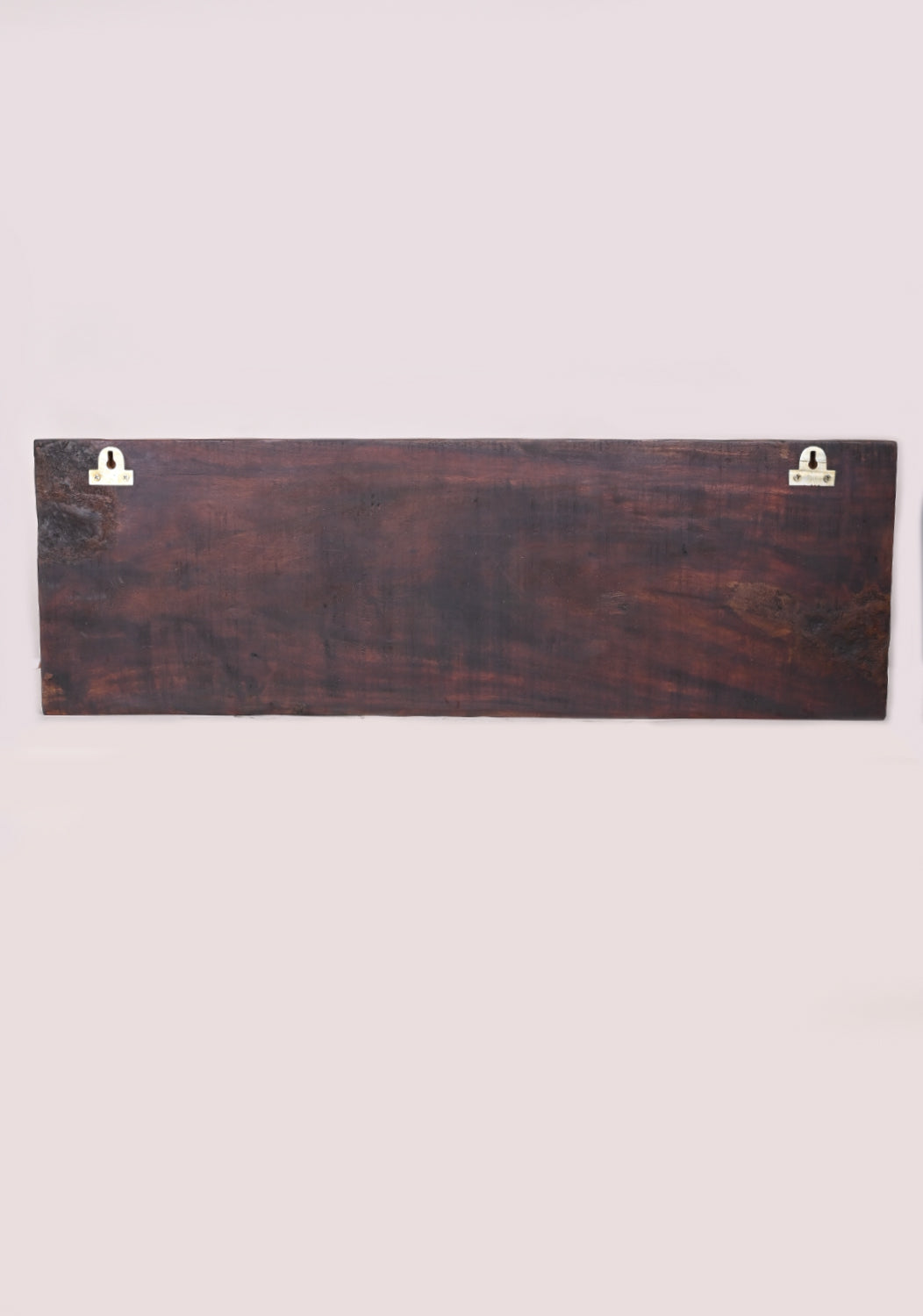 Wooden Ten Avatars of Shree Vishnu Bahawan Horizontal Hooks Fixed Wall Panel 37"