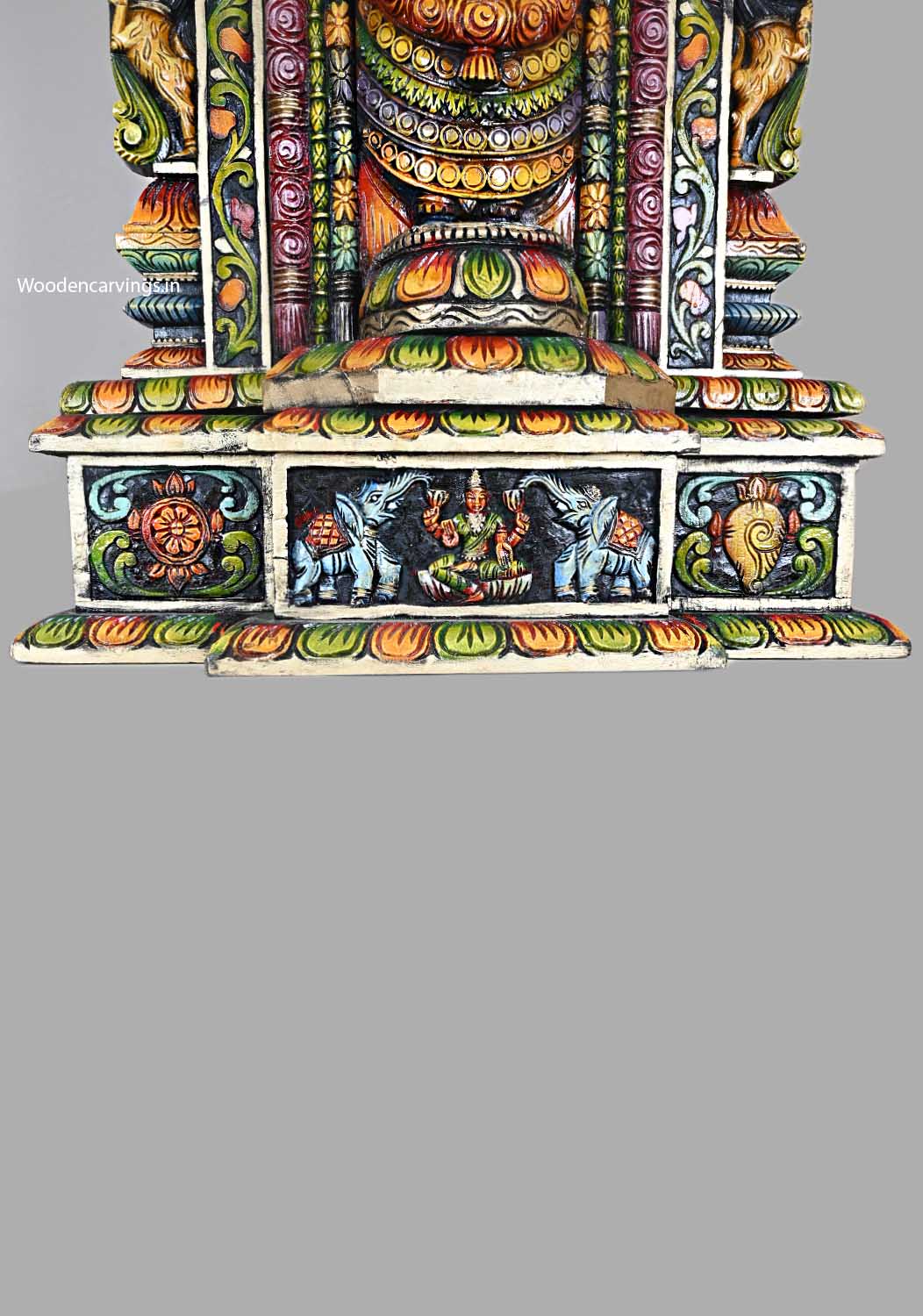 Tirupathi Balaji Prabhavali Multicoloured Wood Sculpture 41"