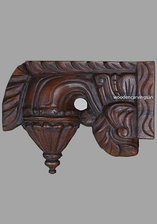 Intricate Bodhi Wall Brackets  Handcrafted Wax Brown Decor 11"