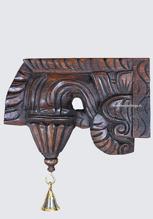 Artistic Bodhi Brackets Handcrafted Wax Brown Design 12.5"