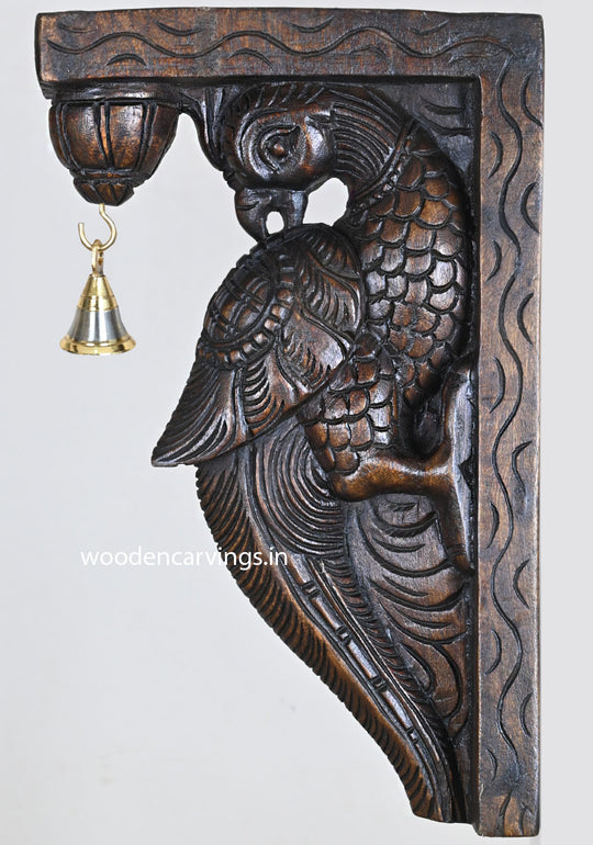 Charming Parrot Wall Art | Handmade Wooden Pair Design 16"