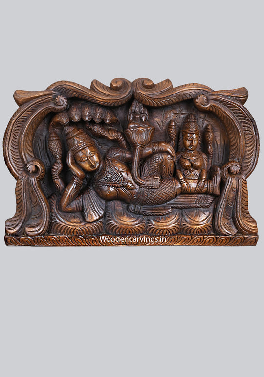 Lord Padmanabhaswamy on Adisesha Shri Mahalakshmi Panel 18"