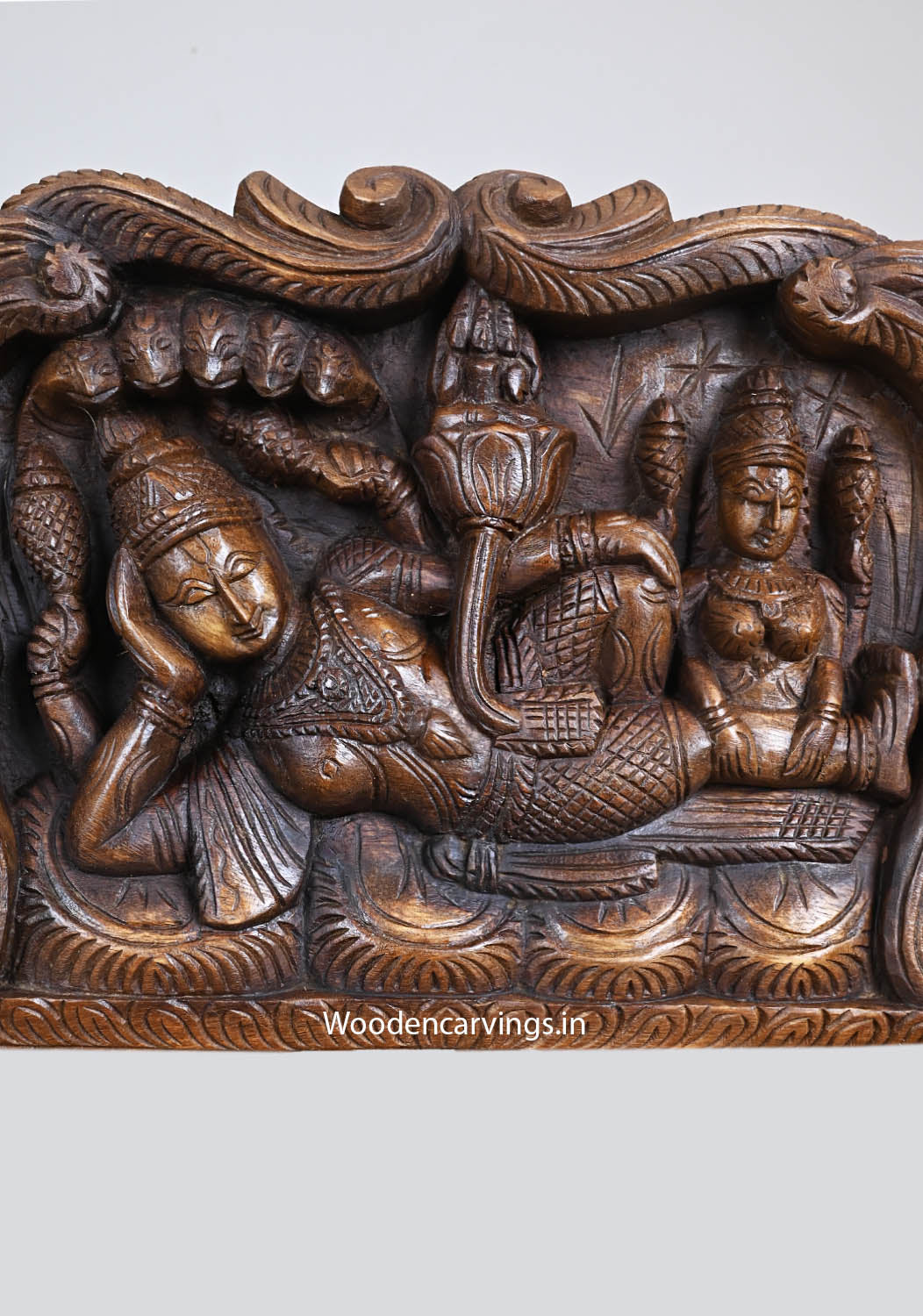 Lord Padmanabhaswamy on Adisesha Shri Mahalakshmi Panel 18"