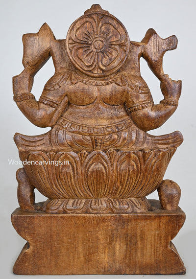 Wood Ashirvath Light Weight Ganapathy 12"