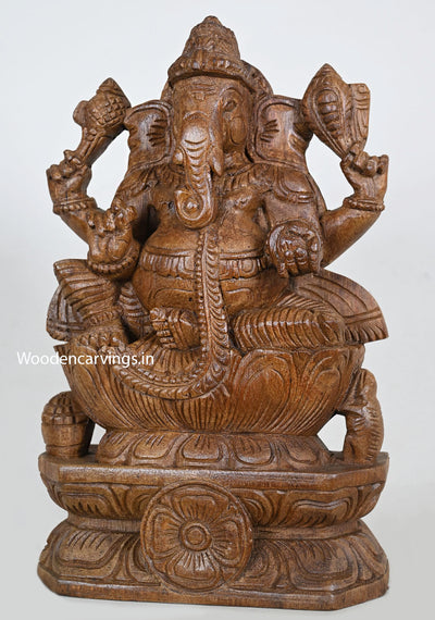 Lotus Light Weight Ganapathy Sculpture 12"