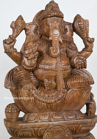 Lotus Light Weight Ganapathy Sculpture 12"