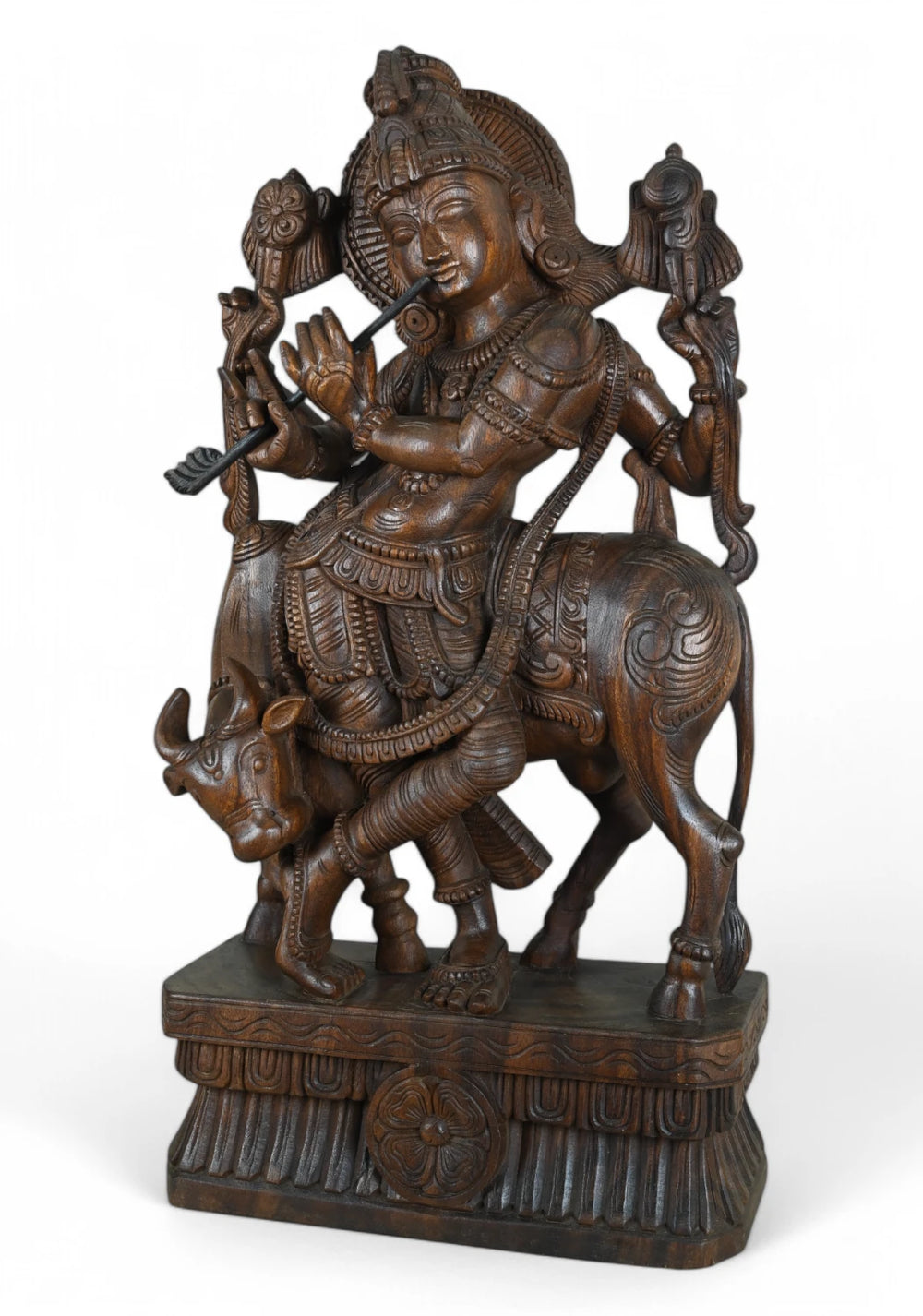 Wooden Krishna Statue_4