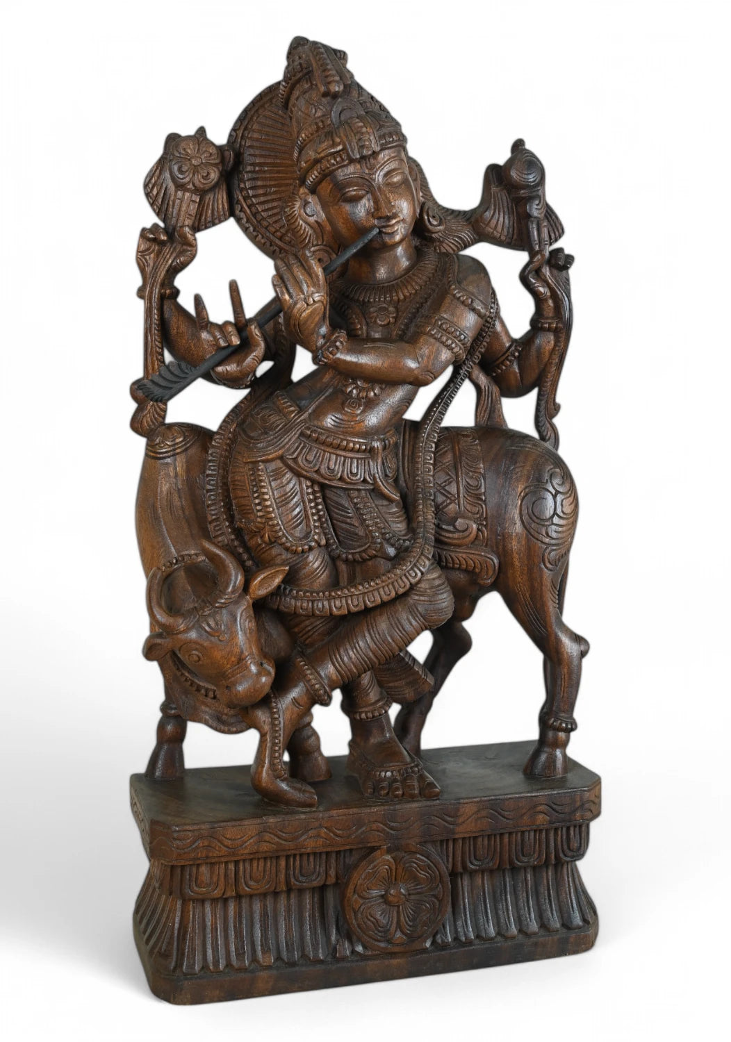 Wooden Krishna Statue_3