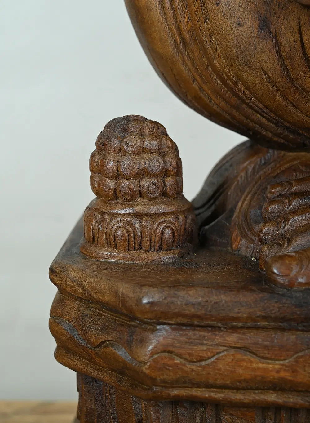 Lord Ganesha Seated on Lotus in Lalitasana Pose