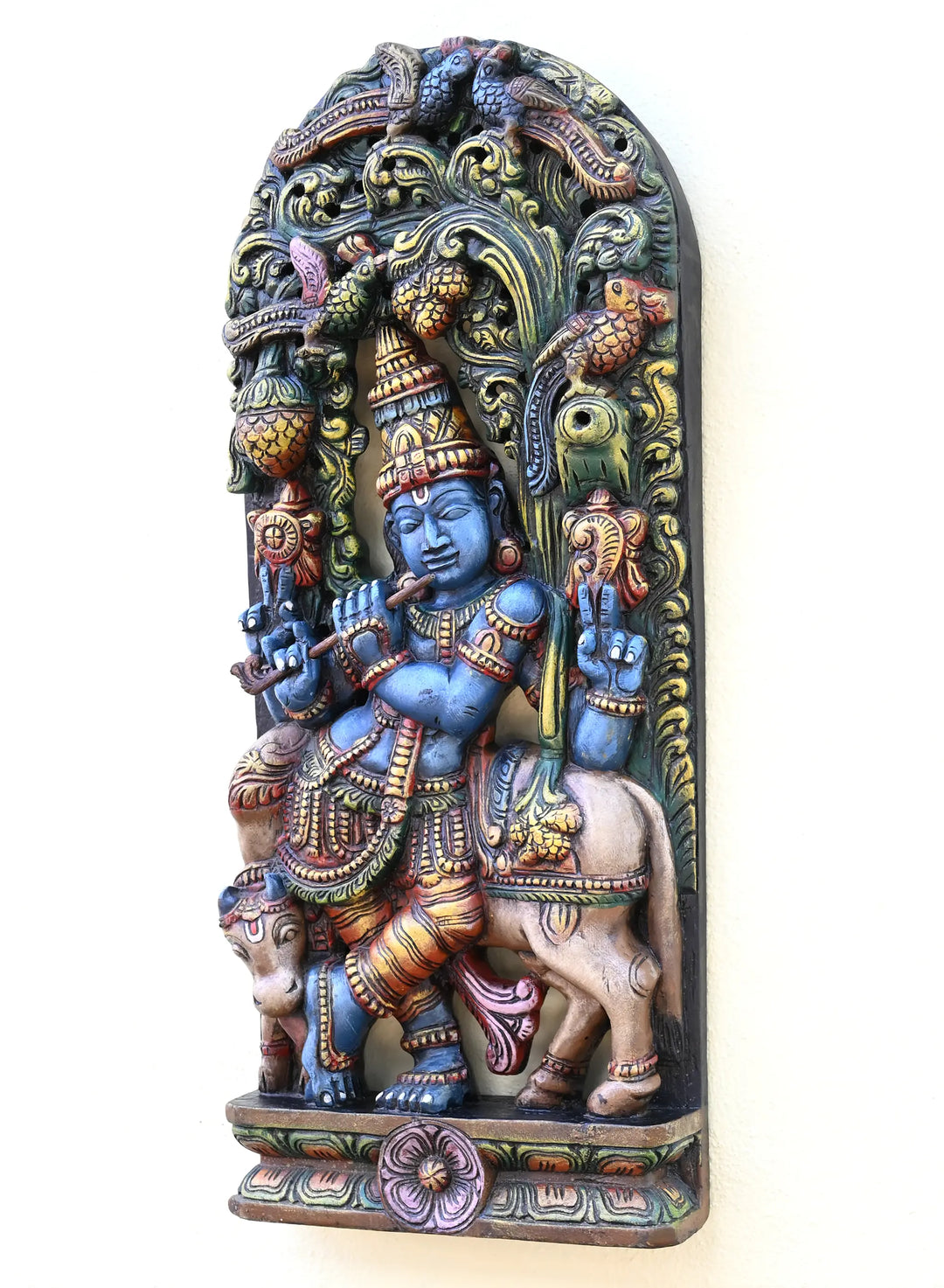 Wooden Krsihna statue_2