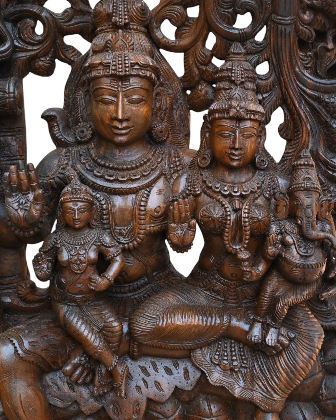 Lord Shiva seated with his divine family 72"