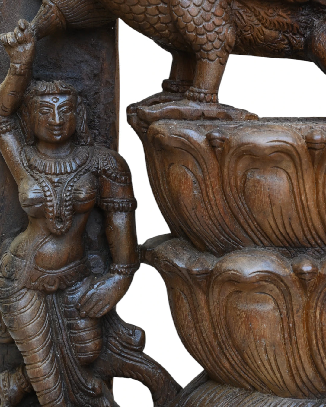 Majestic Goddess Dancing Saraswathi in Jali Design 72"