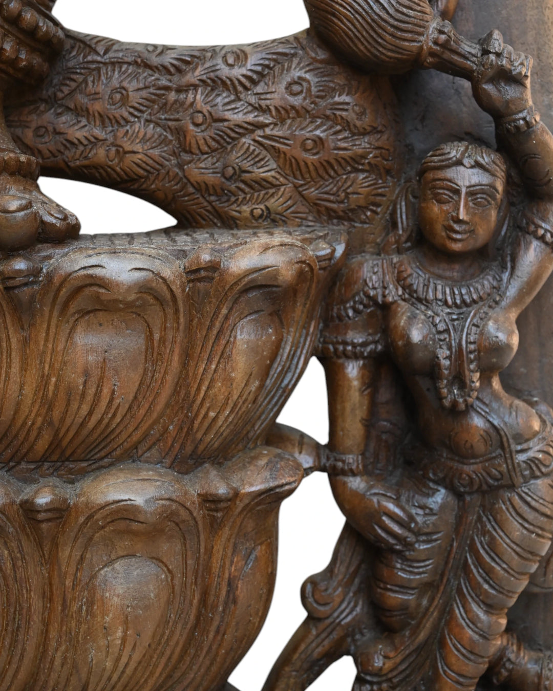 Majestic Goddess Dancing Saraswathi in Jali Design 72"