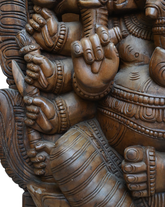 Majestic Panchamukhi Ganesha statue in 48"