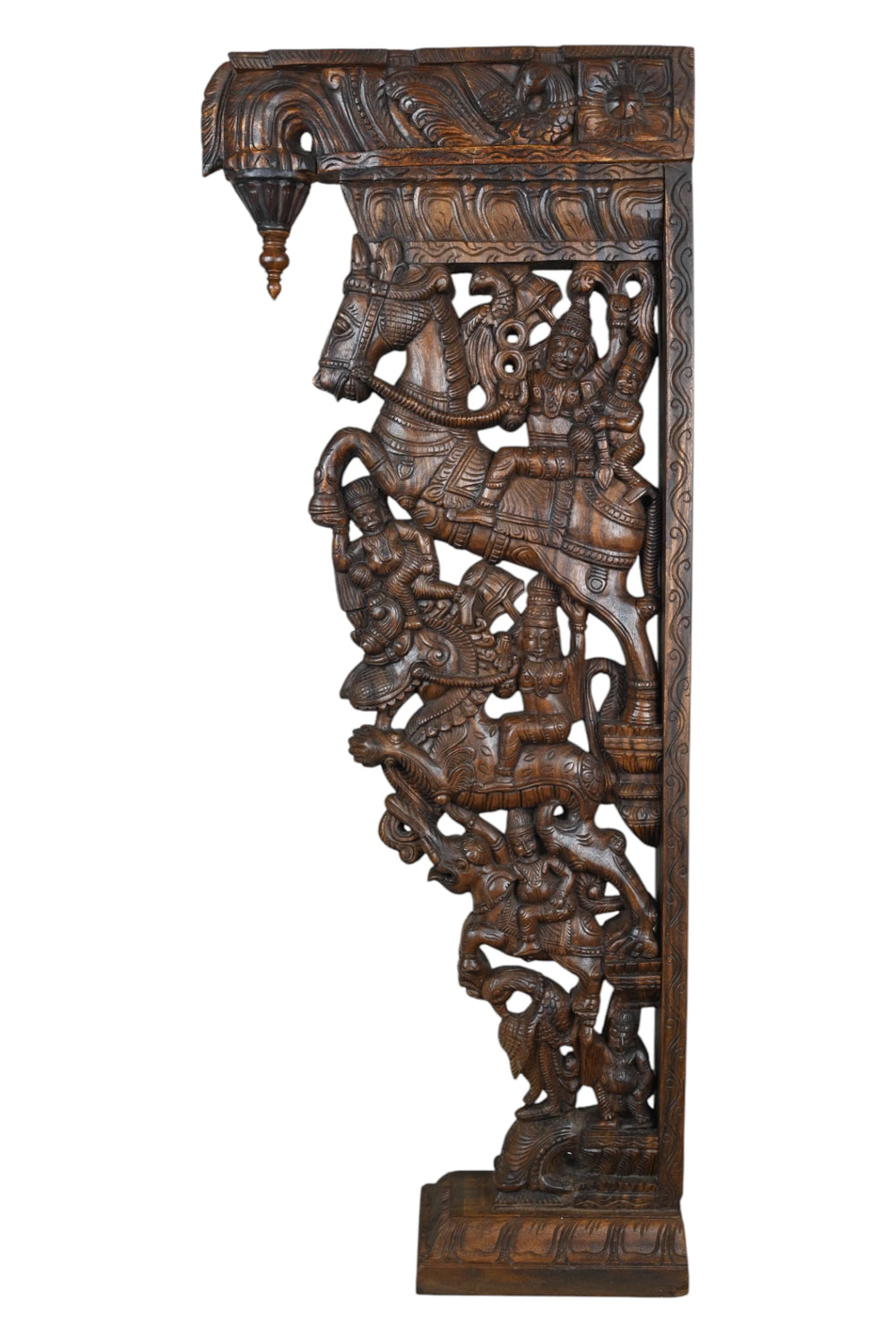 Warriors on Horse with Yaali Decor Brackets 56"