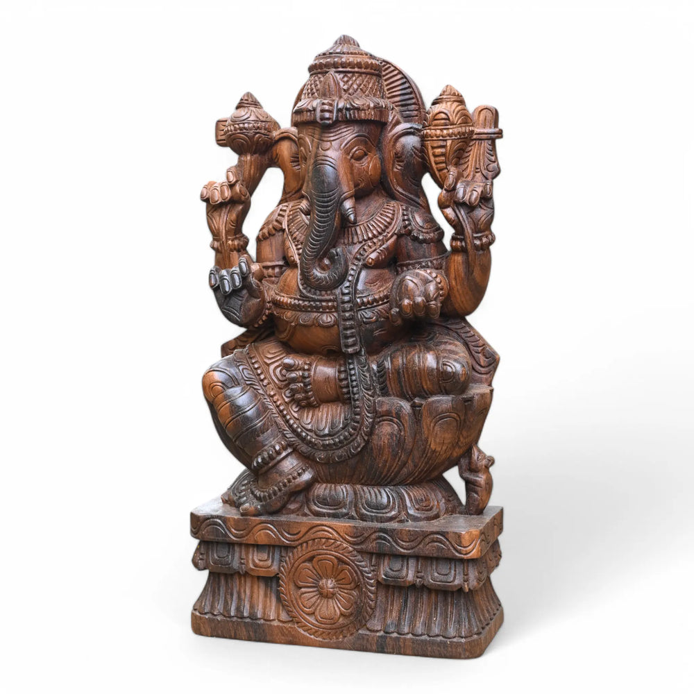 Beautiful Ganesh Holding Tusk 24"