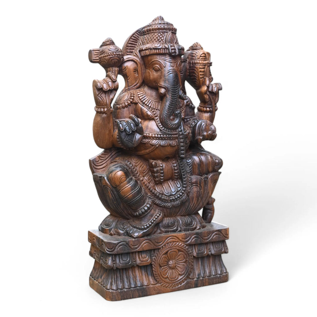 Beautiful Ganesh Holding Tusk 24"