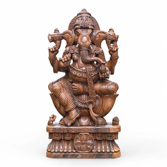 Wooden Ganesh Idol_1