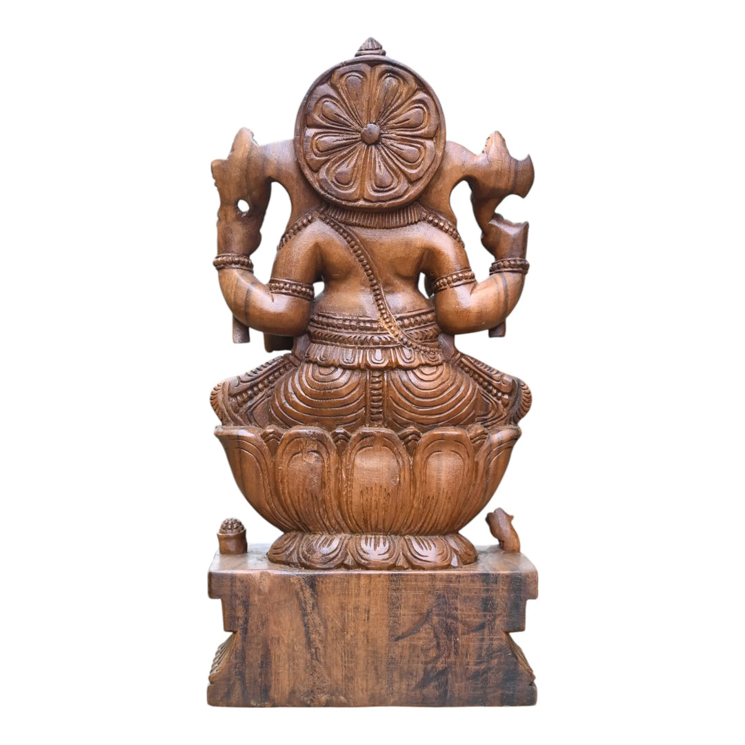 Wooden Ganesh Idol_7