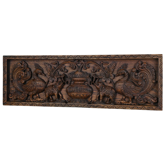 Detailed Carved kumba kalasam Panel 37"