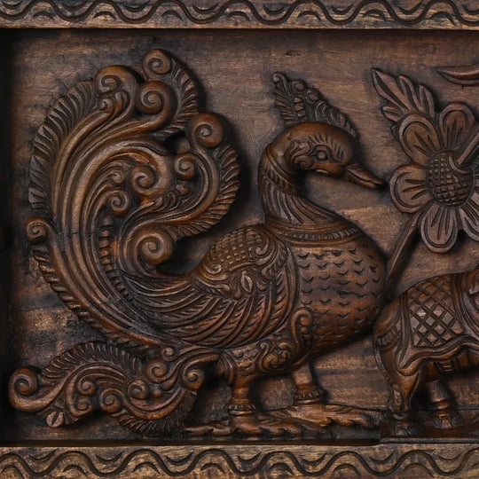 Detailed Carved kumba kalasam Panel 37"