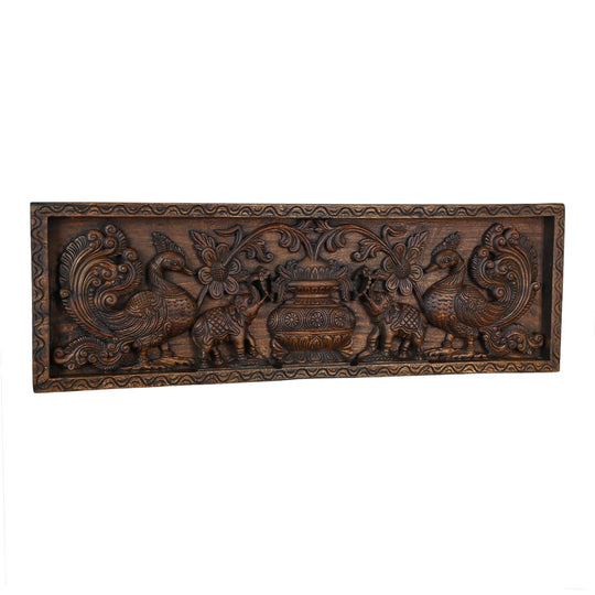 Detailed Carved kumba kalasam Panel 37"