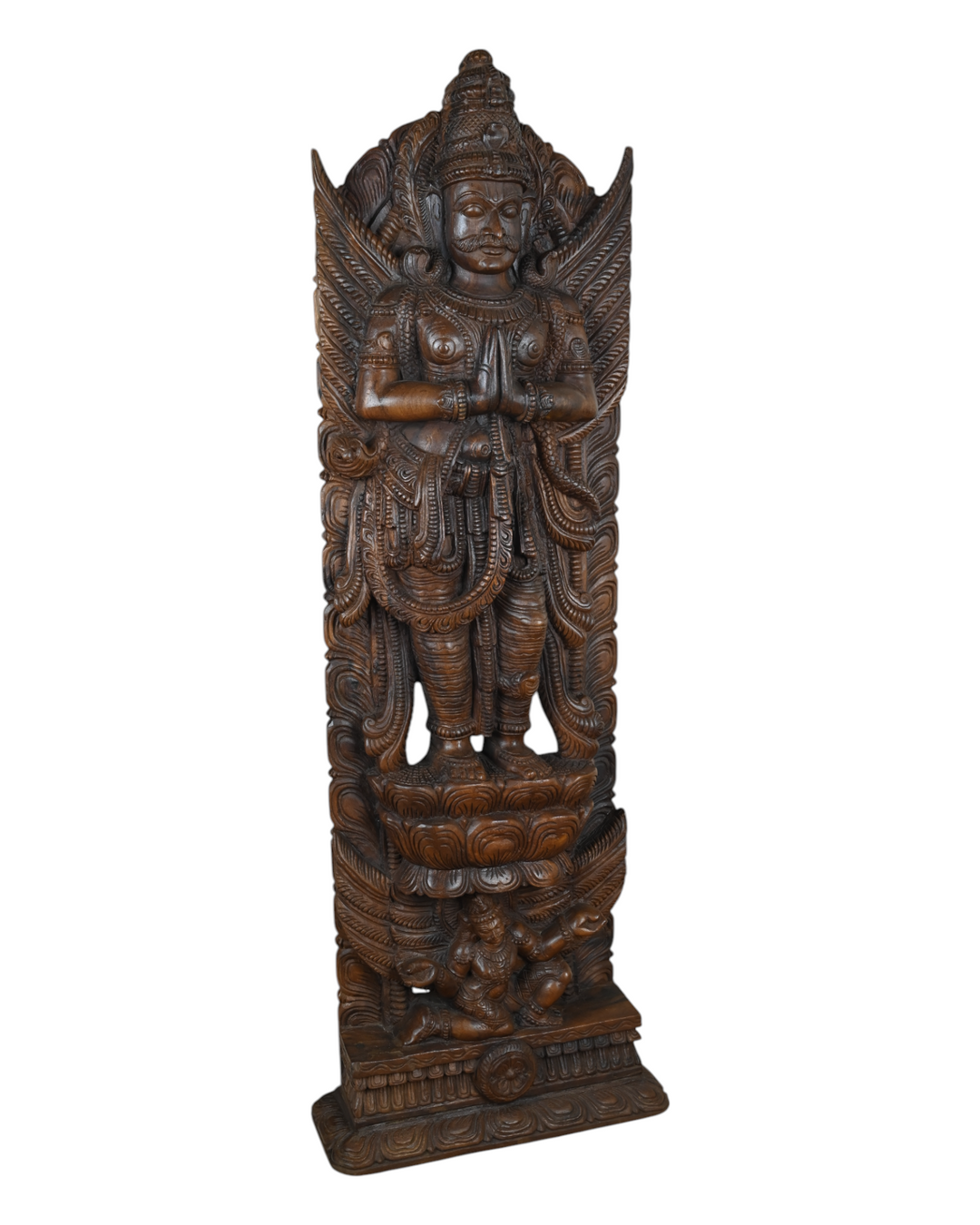 Hindu Deity Garuda in Devotional Worship 60"