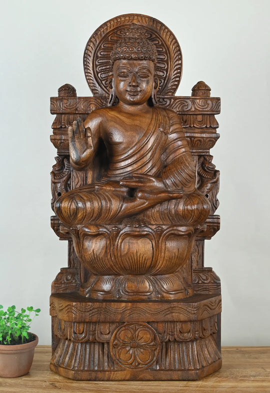 Wooden Buddha Statue