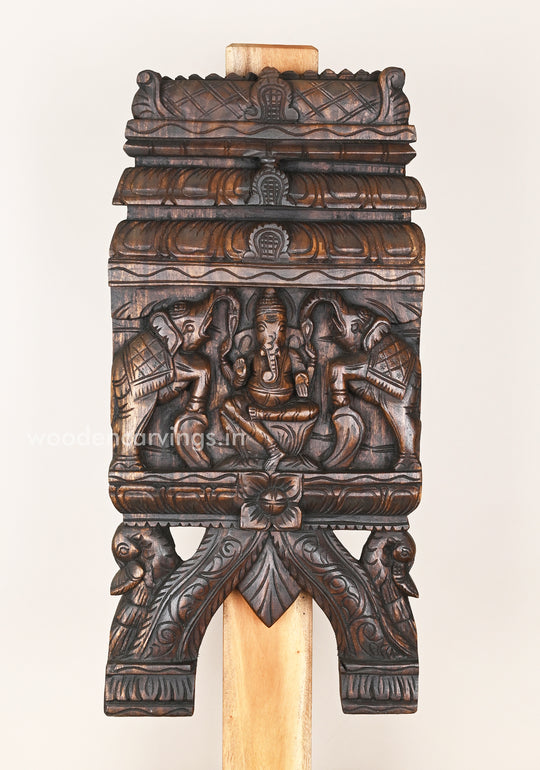 Kopuram Design Kaavadi Of Gaja Ganesha Wall Mount 24"