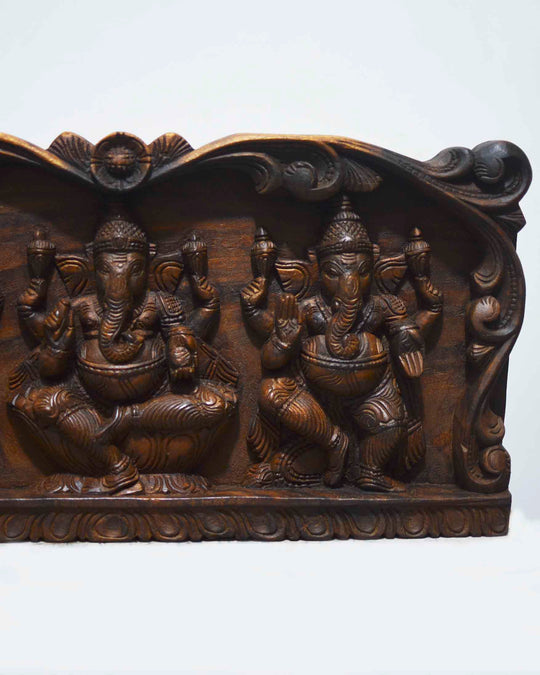 Unique differences of three Lord Ganesh panel 24"