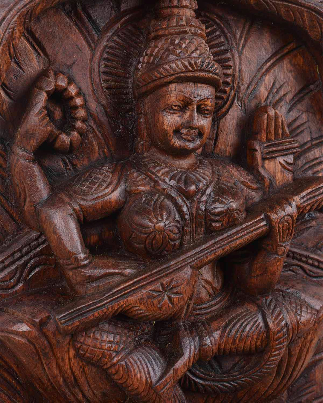 Goddess Saraswathi square Type Wall Mount 12"